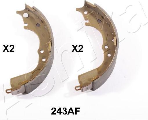 Ashika 55-02-243 - Brake Shoe Set www.autospares.lv