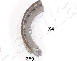 Ashika 55-02-259 - Bremžu loku komplekts www.autospares.lv