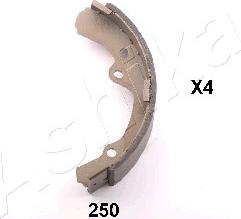 Ashika 55-02-250 - Bremžu loku komplekts www.autospares.lv