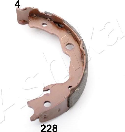 Ashika 55-02-228 - Bremžu loku kompl., Stāvbremze www.autospares.lv