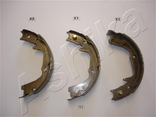 Ashika 55-07-711 - Brake Shoe Set, parking brake www.autospares.lv