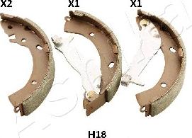 Ashika 55-0H-H18 - Bremžu loku komplekts www.autospares.lv