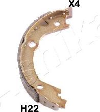 Ashika 55-0H-H22 - Brake Shoe Set, parking brake www.autospares.lv