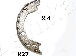 Ashika 55-0K-K27 - Brake Shoe Set, parking brake www.autospares.lv