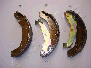 Ashika 55-K0-008 - Brake Shoe Set www.autospares.lv