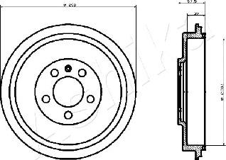 Ashika 56-00-0906 - Bremžu trumulis www.autospares.lv