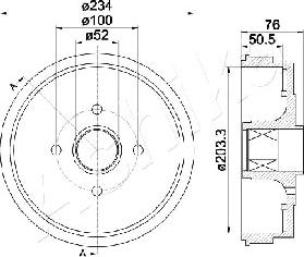 Ashika 56-00-0409 - Bremžu trumulis www.autospares.lv