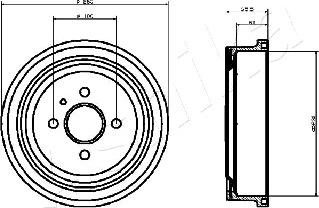 Ashika 56-00-0404 - Bremžu trumulis www.autospares.lv