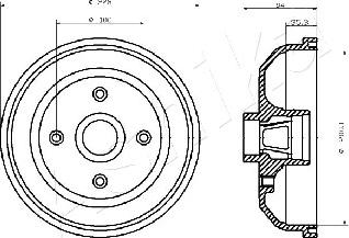 Ashika 56-00-0406 - Bremžu trumulis www.autospares.lv