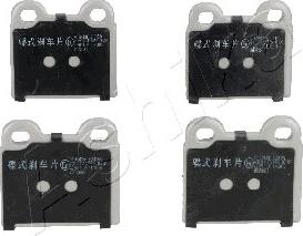 Ashika 50-00-0943 - Brake Pad Set, disc brake www.autospares.lv