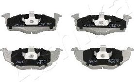 Ashika 50-00-0934 - Brake Pad Set, disc brake www.autospares.lv