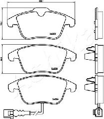 Ashika 50-00-0929 - Bremžu uzliku kompl., Disku bremzes www.autospares.lv