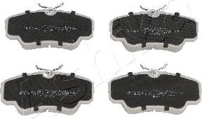 Ashika 50-00-0409 - Brake Pad Set, disc brake www.autospares.lv