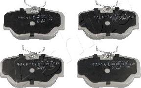 Ashika 50-00-0413 - Brake Pad Set, disc brake www.autospares.lv