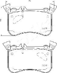 Ashika 50-00-0504 - Bremžu uzliku kompl., Disku bremzes www.autospares.lv