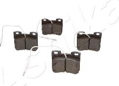 Ashika 50-00-0034 - Bremžu uzliku kompl., Disku bremzes www.autospares.lv