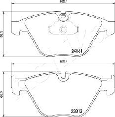 Ashika 50-00-0114 - Bremžu uzliku kompl., Disku bremzes www.autospares.lv