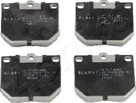 Ashika 50-01-108 - Brake Pad Set, disc brake www.autospares.lv