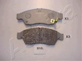 Ashika 50-08-810 - Brake Pad Set, disc brake www.autospares.lv