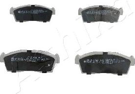 Ashika 50-08-825 - Тормозные колодки, дисковые, комплект www.autospares.lv