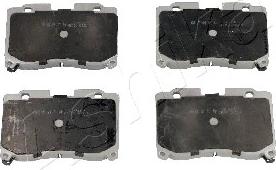 Ashika 50-02-293 - Brake Pad Set, disc brake www.autospares.lv