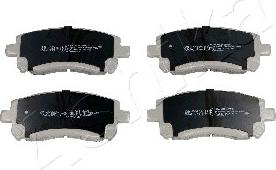 Ashika 50-07-796 - Brake Pad Set, disc brake www.autospares.lv