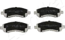 Ashika 50-07-711 - Brake Pad Set, disc brake www.autospares.lv