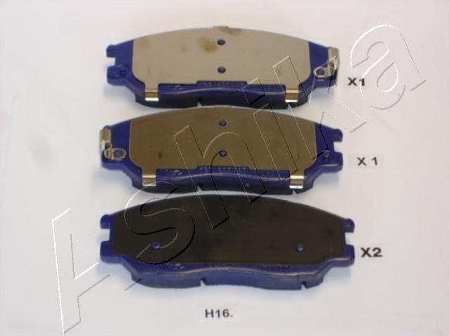 Ashika 50-0H-H16 - Brake Pad Set, disc brake www.autospares.lv