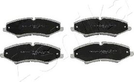 Ashika 50-0L-L07 - Brake Pad Set, disc brake www.autospares.lv