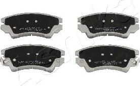 Ashika 50-0W-W16 - Brake Pad Set, disc brake www.autospares.lv