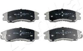 Ashika 50-H0-006 - Brake Pad Set, disc brake www.autospares.lv