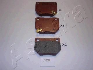 Ashika 51-01-129 - Brake Pad Set, disc brake www.autospares.lv