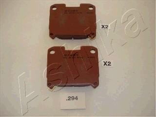 Ashika 51-02-294 - Brake Pad Set, disc brake www.autospares.lv