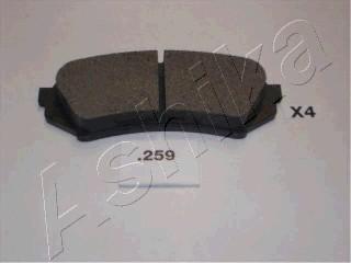 Ashika 51-02-259 - Brake Pad Set, disc brake www.autospares.lv