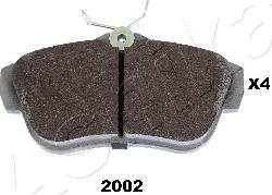 Ashika 51-02-2002 - Brake Pad Set, disc brake www.autospares.lv