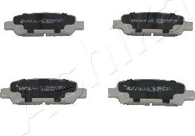 Ashika 51-07-702 - Brake Pad Set, disc brake www.autospares.lv