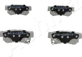 Ashika 51-0H-H04 - Brake Pad Set, disc brake www.autospares.lv