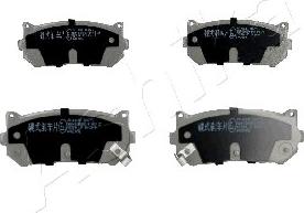 Ashika 51-0K-K00 - Brake Pad Set, disc brake www.autospares.lv