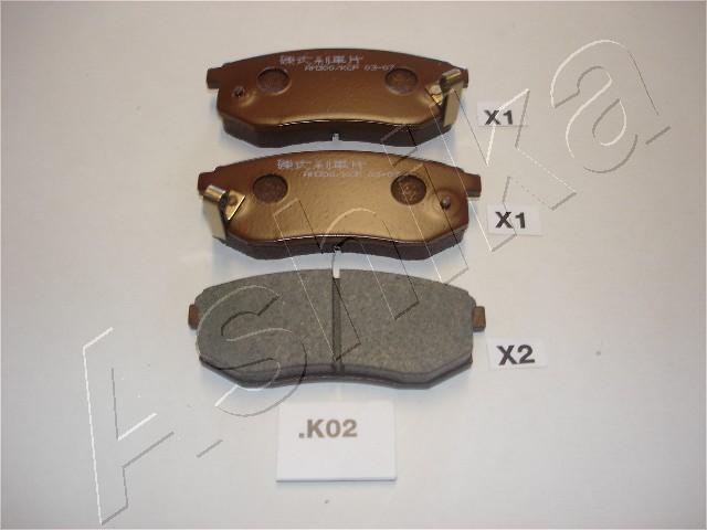 Ashika 51-0K-K02 - Brake Pad Set, disc brake www.autospares.lv