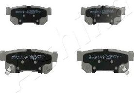 Ashika 51-0S-S01 - Brake Pad Set, disc brake www.autospares.lv