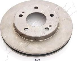 Ashika 60-05-598 - Bremžu diski www.autospares.lv