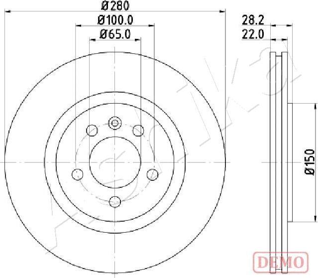 Ashika 60-00-0944C - Bremžu diski www.autospares.lv