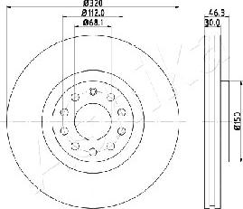 Ashika 60-00-0909 - Тормозной диск www.autospares.lv