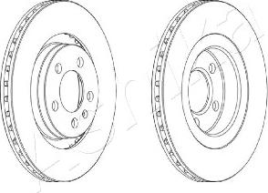 Ashika 60-00-0905 - Тормозной диск www.autospares.lv