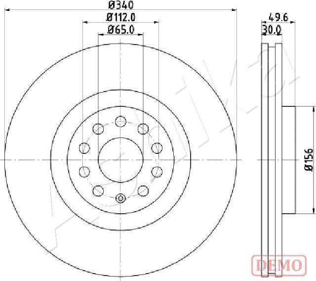 Ashika 60-00-0907C - Bremžu diski www.autospares.lv