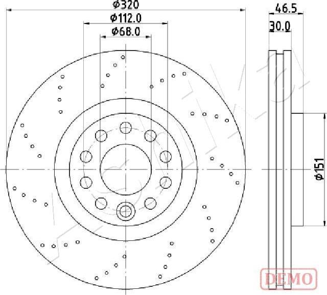 Ashika 60-00-0913C - Bremžu diski autospares.lv