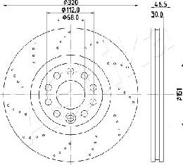 Ashika 60-00-0913 - Bremžu diski autospares.lv