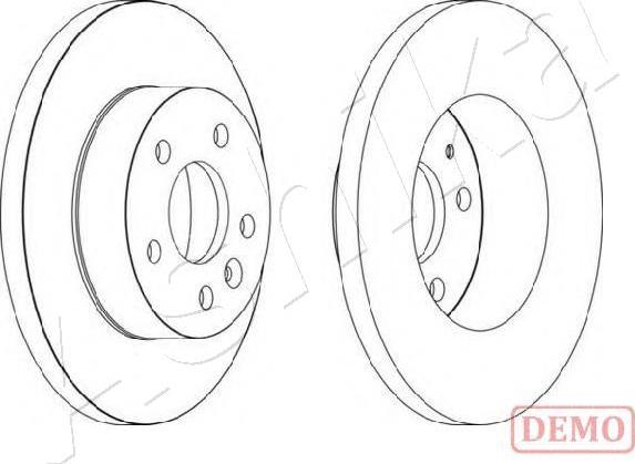 Ashika 60-00-056C - Bremžu diski www.autospares.lv