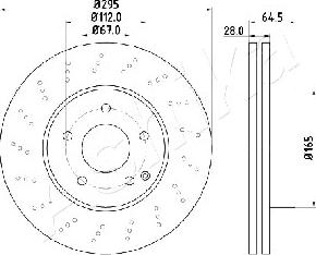 Ashika 60-00-0519 - Bremžu diski www.autospares.lv