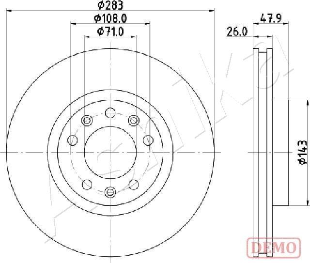 Ashika 60-00-0637C - Bremžu diski autospares.lv